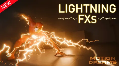 Lightning FXs - Blender geometry nodes