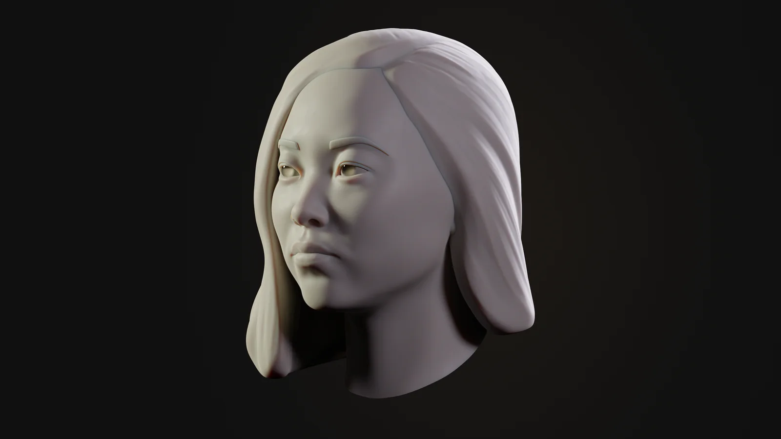 Awkwafina Likeness Sculpt screenshot 4