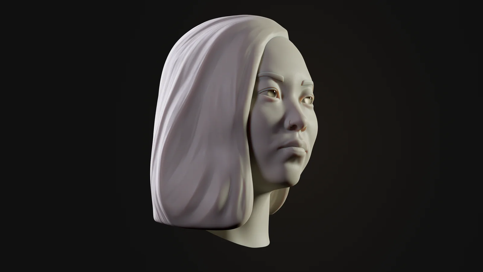 Awkwafina Likeness Sculpt screenshot 5