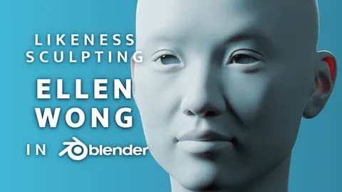 Ellen Wong Likeness Sculpt - Blender 3d models