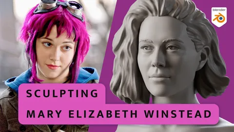 Mary Elizabeth Winstead Sculpt - Blender 3d models