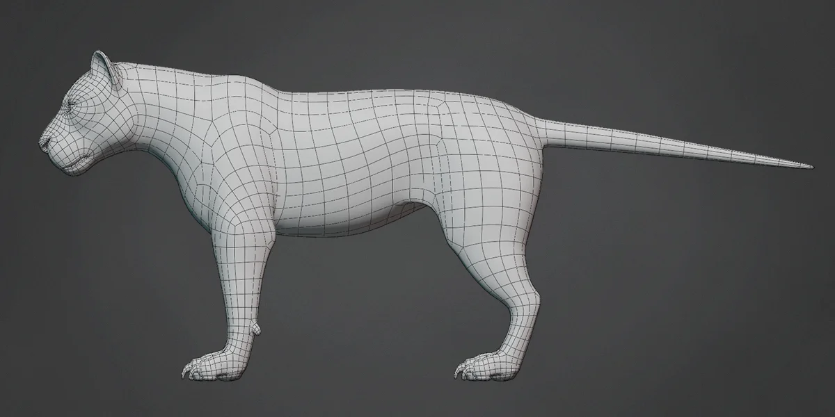 Lion Base Mesh screenshot 4