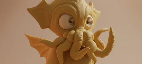 Little Cthulu - Blender 3d models