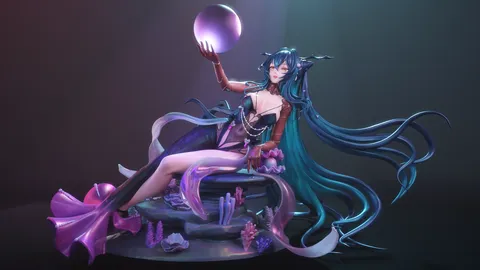 Little Mermaid Siren - Blender 3d models