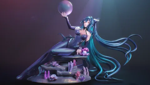 Little Mermaid Siren Nikke - Blender 3d models