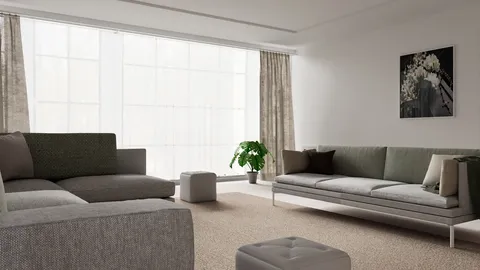 Living Room Interior - Blender scenes
