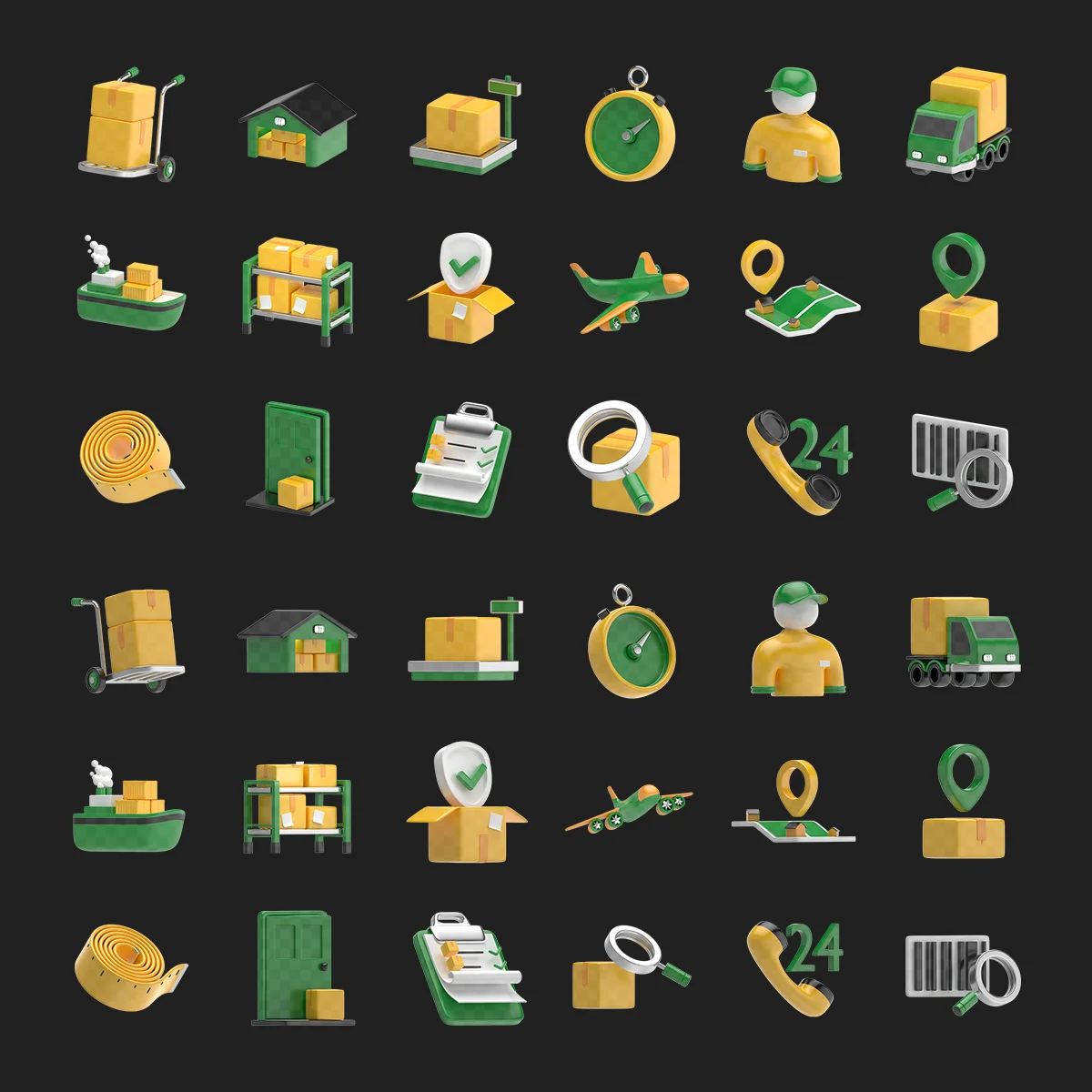 Logistics 3D Icons screenshot 2