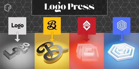LogoPress - Blender geometry nodes