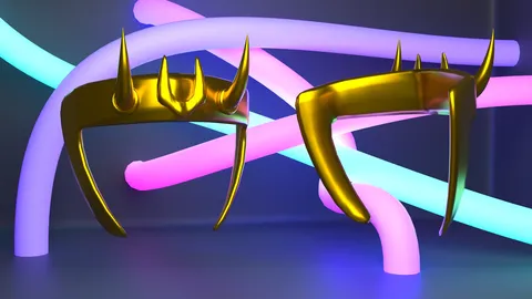 Loki Horns - Blender 3d models