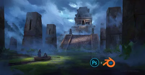 Lost Temple Scene - Blender scenes