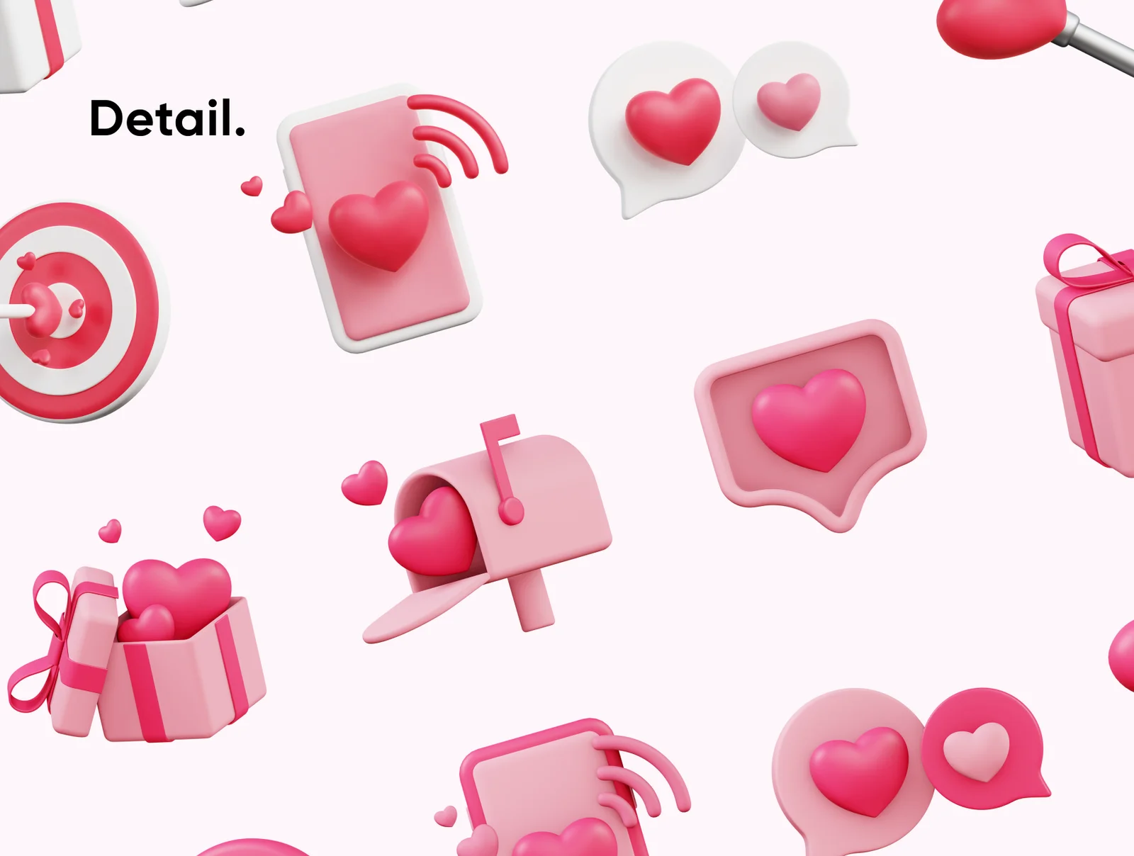 Valentine's Day 3D Icons screenshot 4