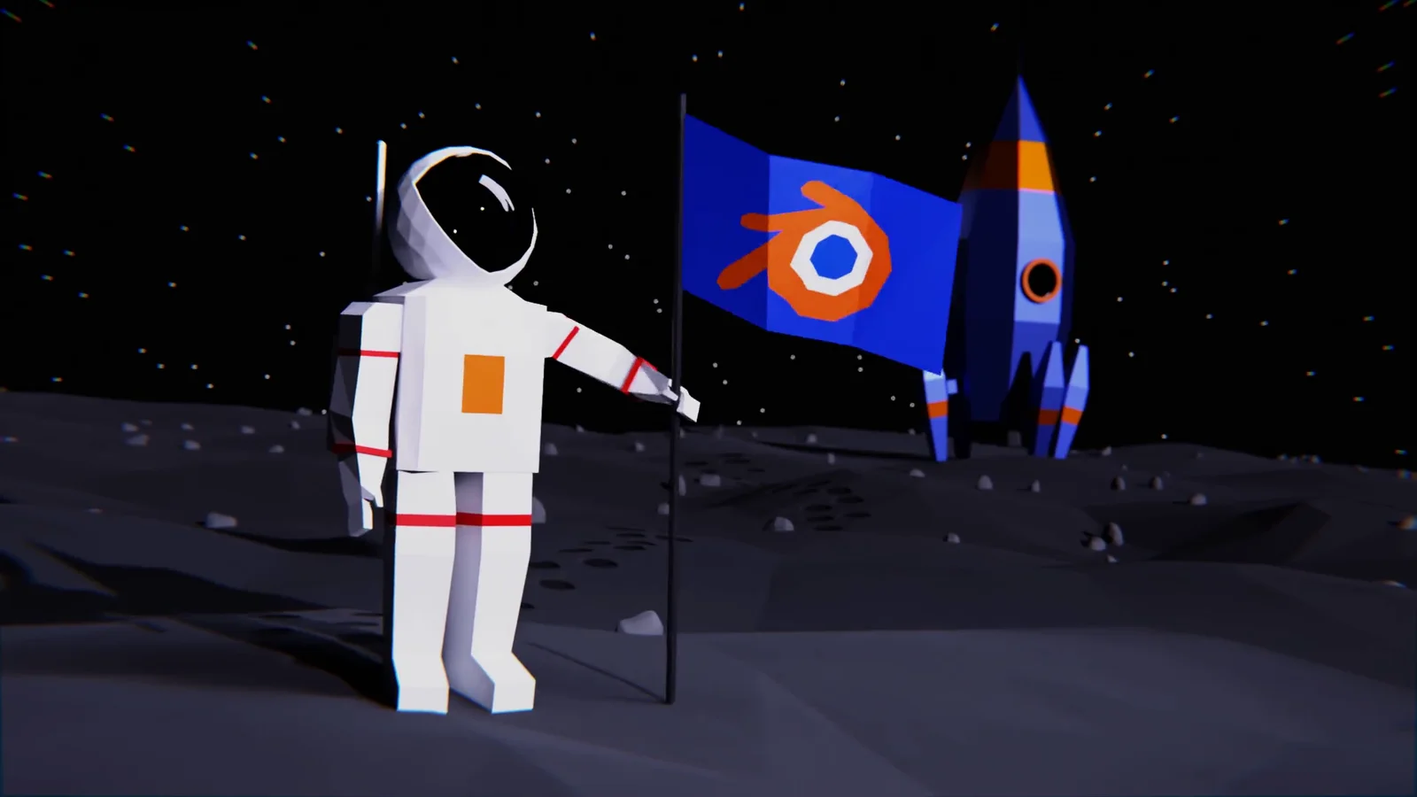 Low Poly Astronaut On The Moon screenshot 5