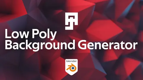 Low Poly Background Generator - Blender geometry nodes