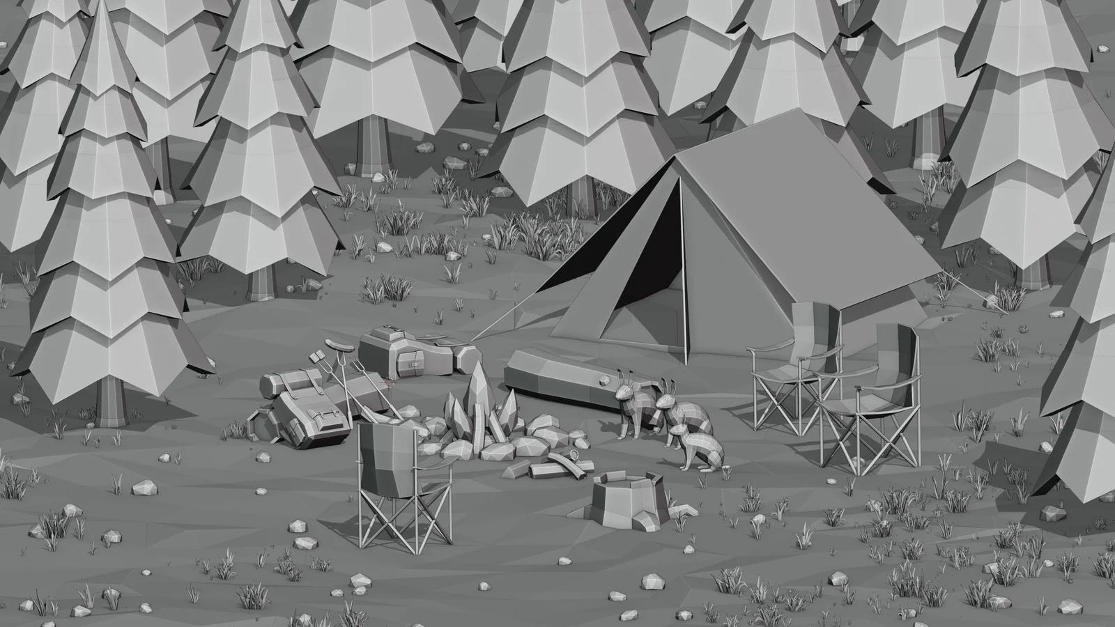 Low Poly Camping Assets screenshot 6