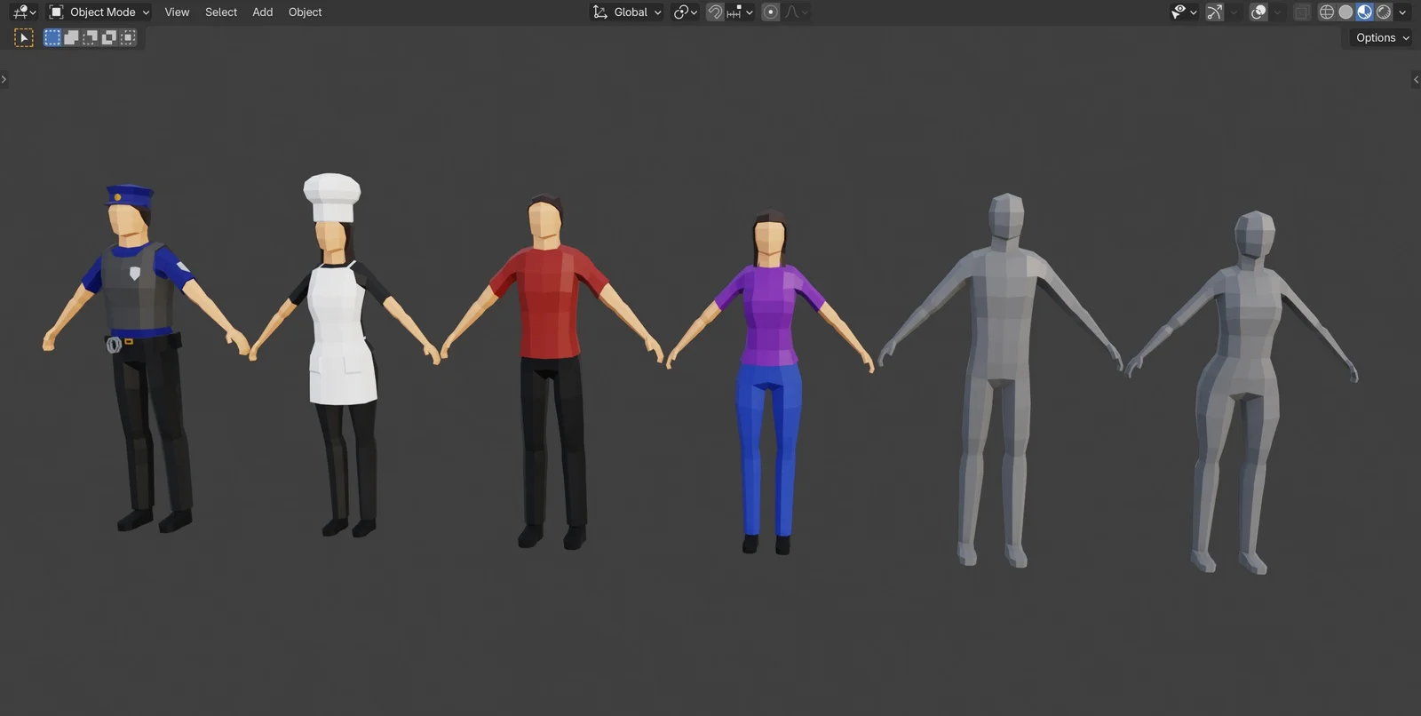 Low Poly Characters screenshot 2