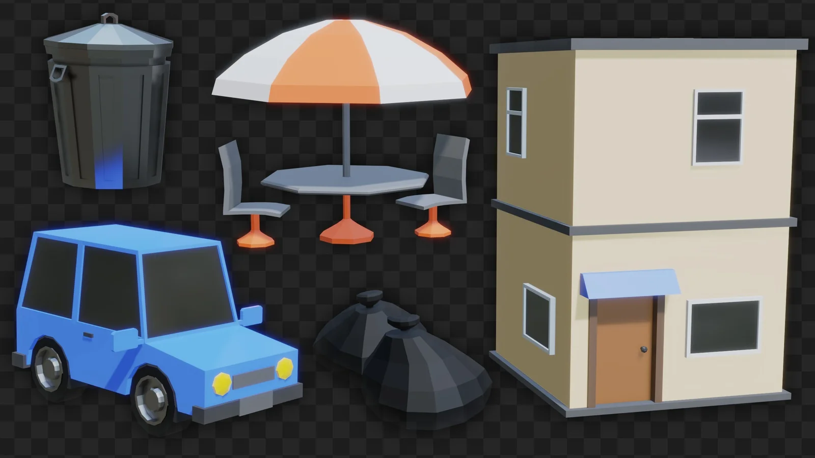 Low Poly City Asset Pack screenshot 3