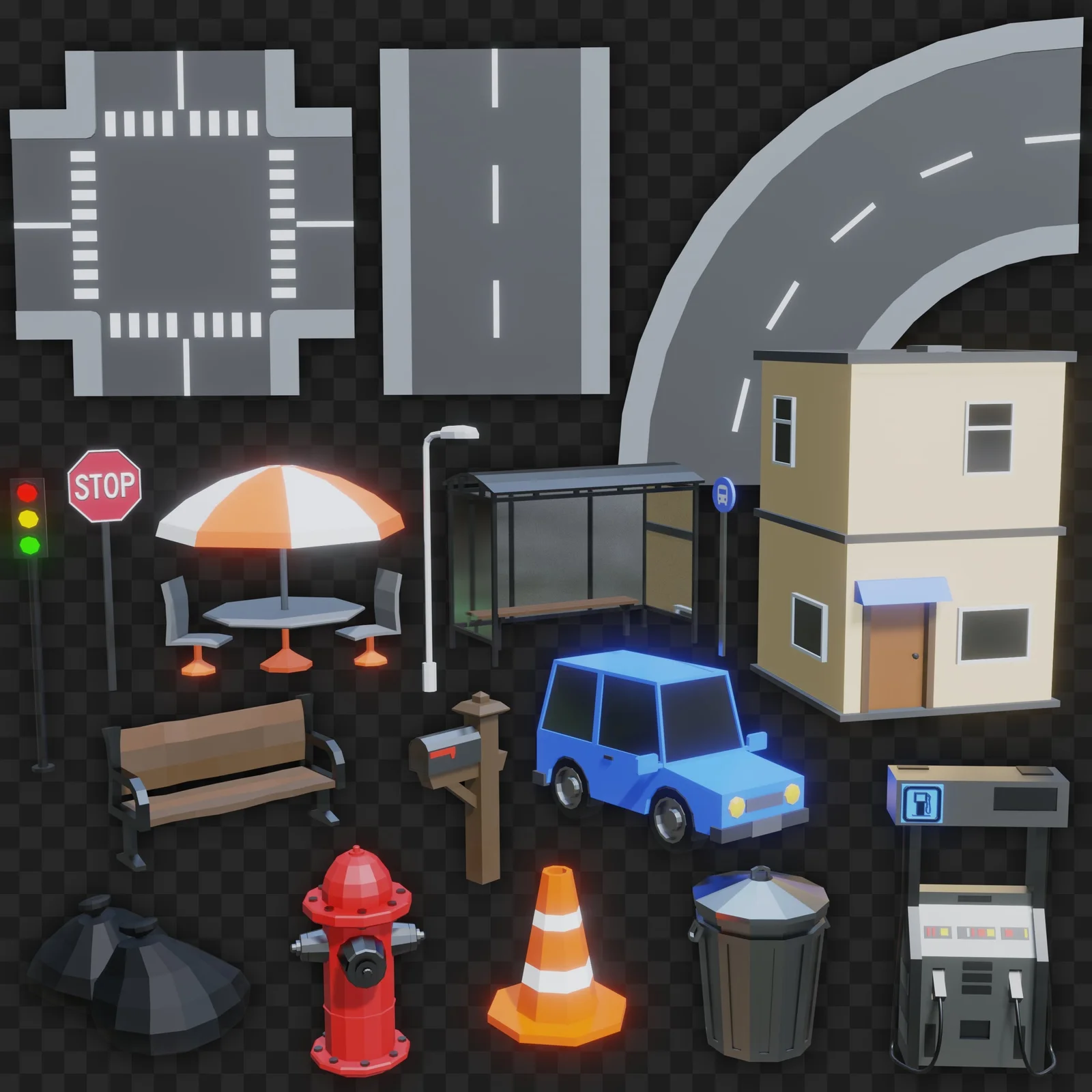 Low Poly City Asset Pack screenshot 6