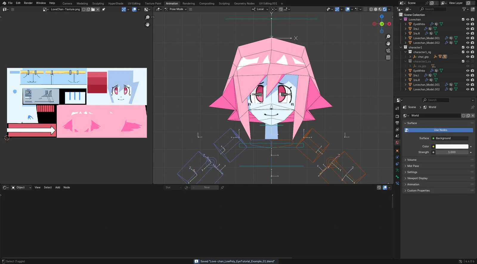 Low Poly Eye Rig screenshot 5