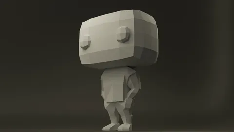 Low Poly Funko Pop Base Mesh - Blender 3d models