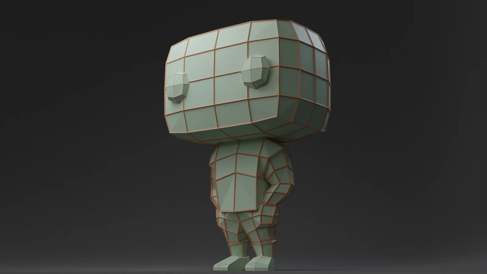Low Poly Funko Pop Base Mesh screenshot 2
