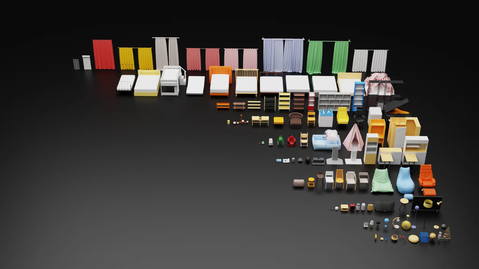 Low Poly Interior Models Bundle screenshot 5