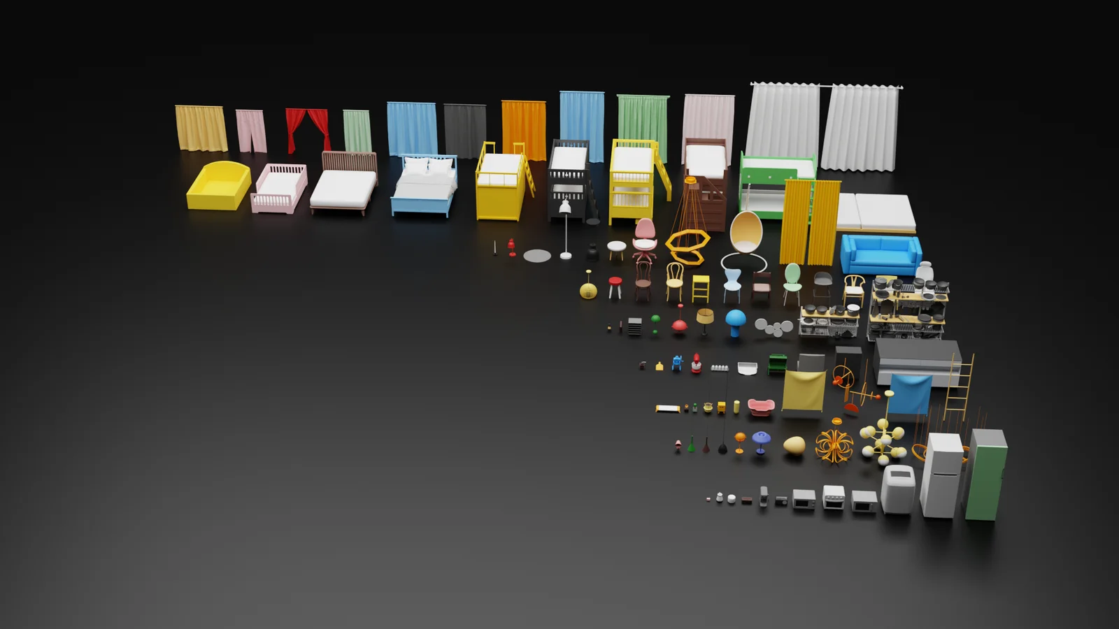 Low Poly Interior Models Bundle screenshot 6