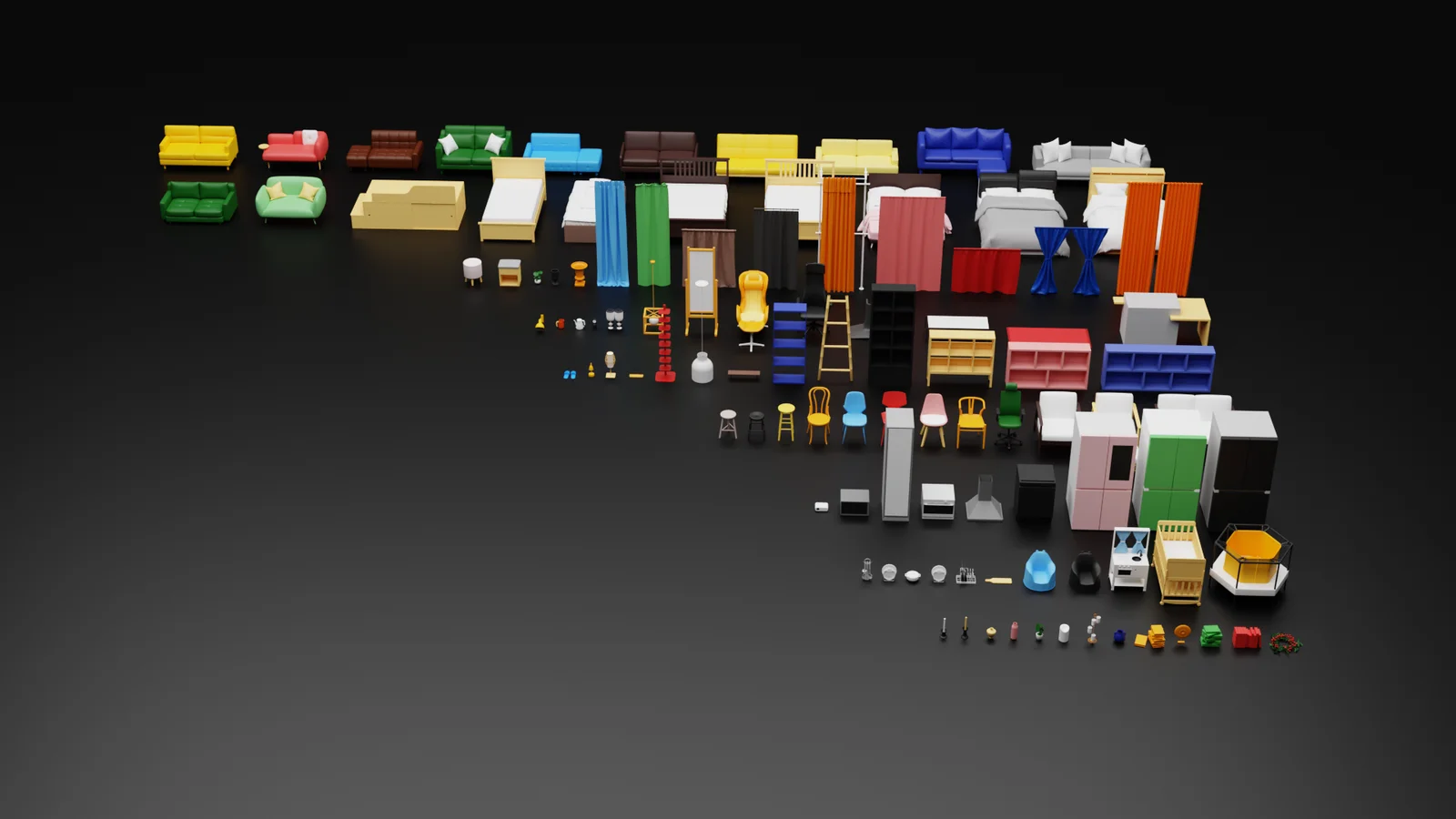 Low Poly Interior Models Bundle screenshot 8