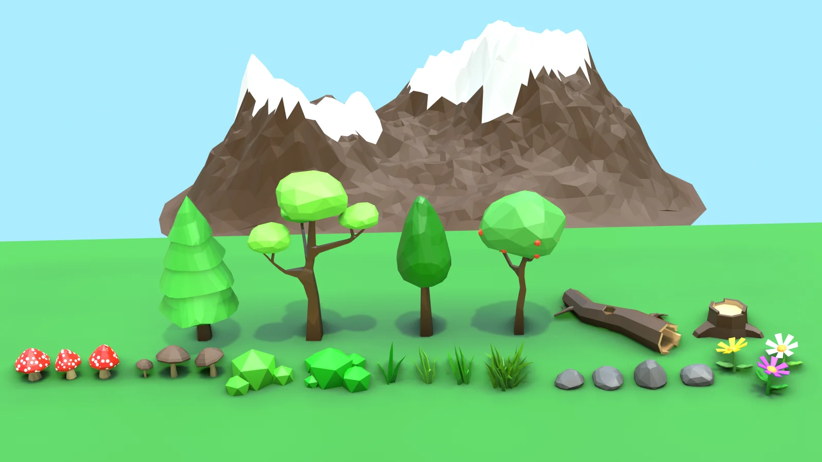 Low Poly Nature Assets screenshot 3