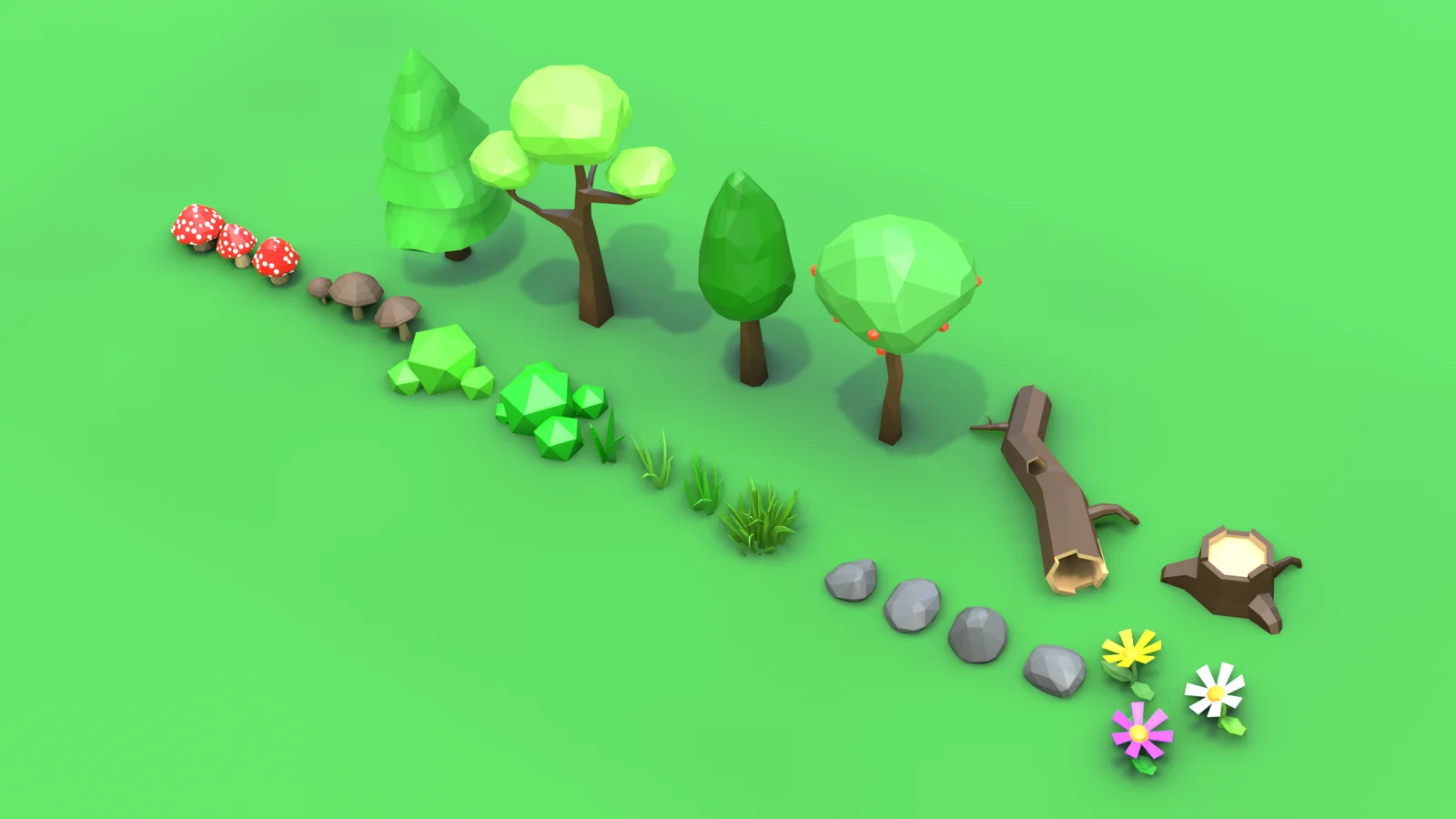 Low Poly Nature Assets screenshot 4