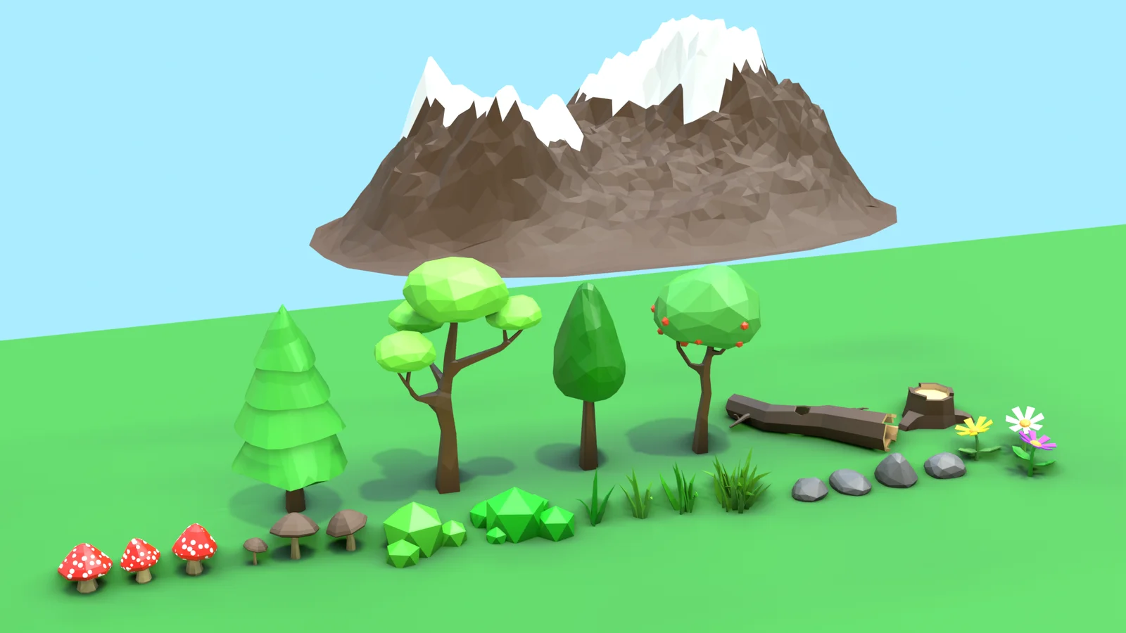Low Poly Nature Assets screenshot 5