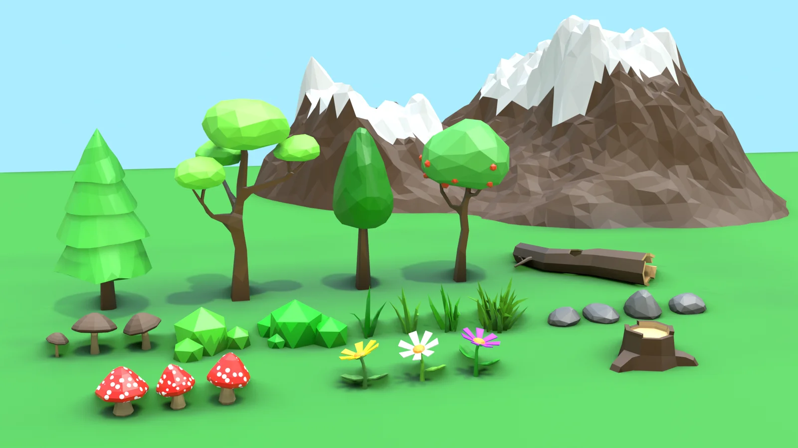 Low Poly Nature Assets screenshot 6