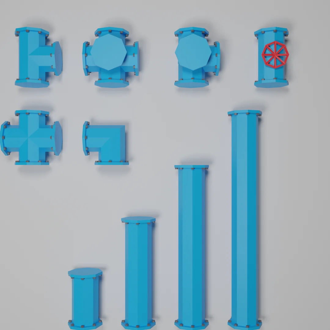 Low Poly Pipe Pack screenshot 2