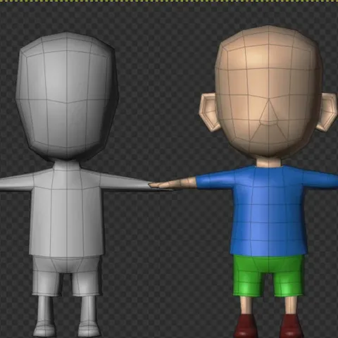 Low Poly Starter File - Blender 3d models