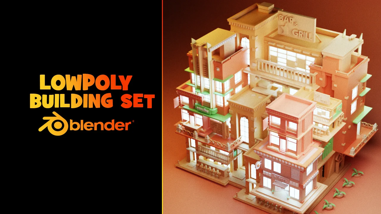 Lowpoly Buildings screenshot 2