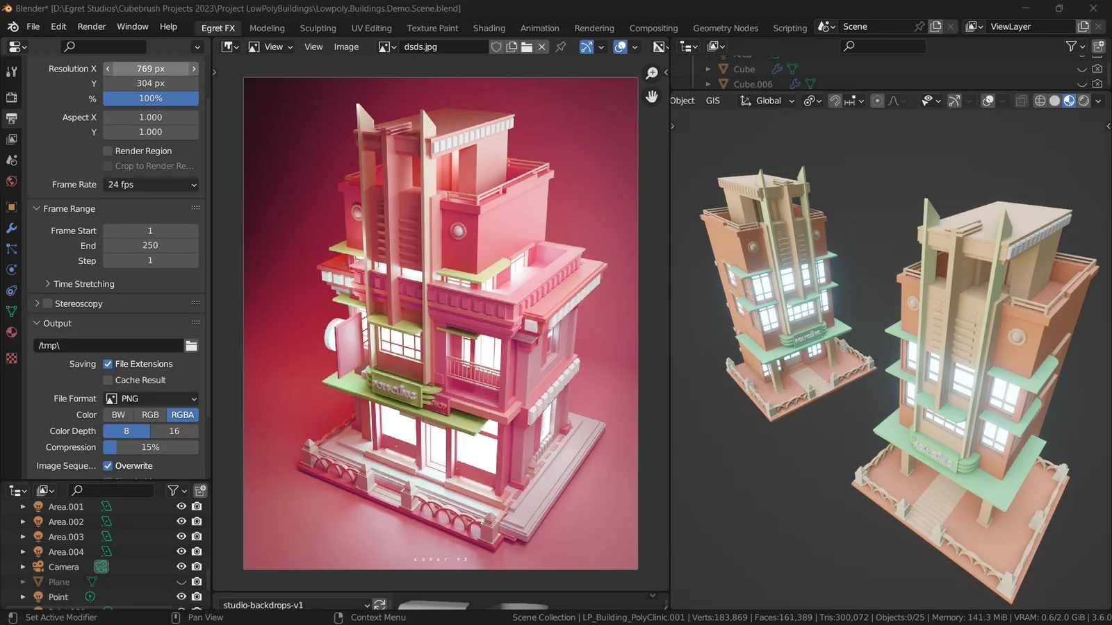 Lowpoly Buildings screenshot 3