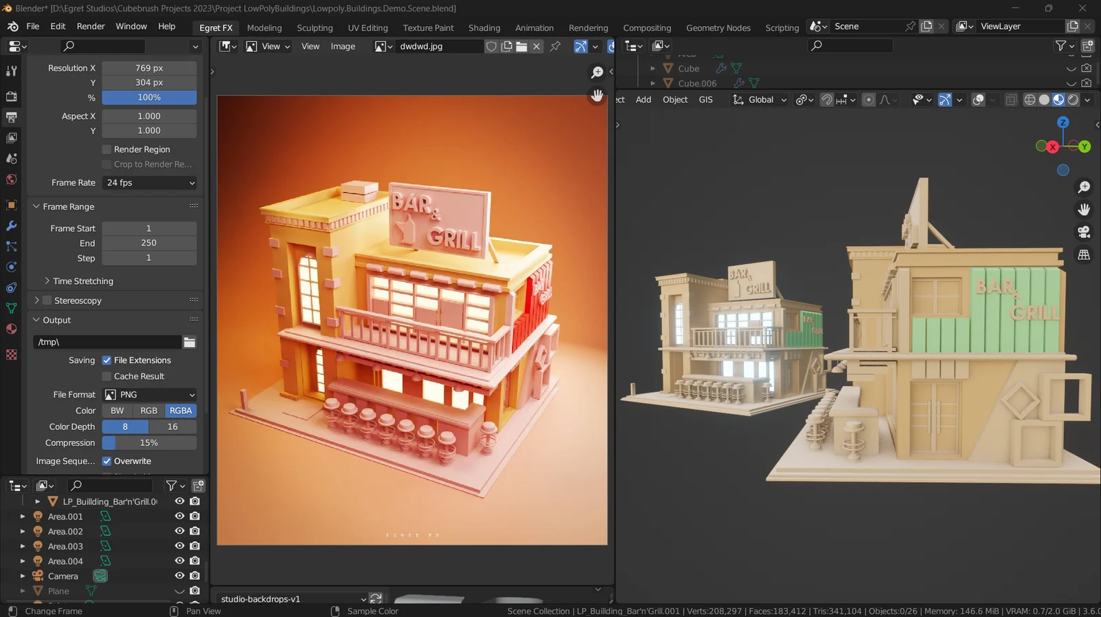 Lowpoly Buildings screenshot 4