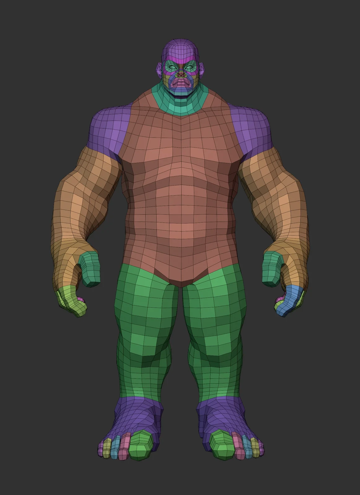 Lowpoly Hulky Basemesh screenshot 2