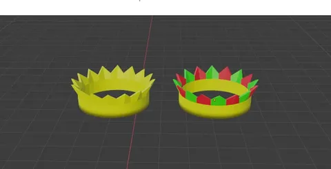 Low Poly Simple Crown - Blender 3d models