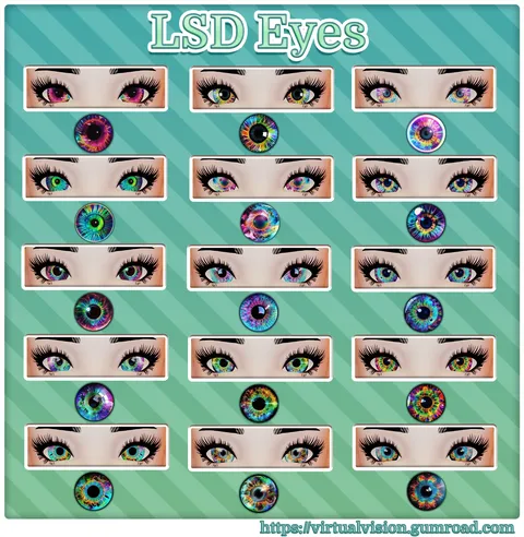 LSD Eye Pack - Blender textures & materials