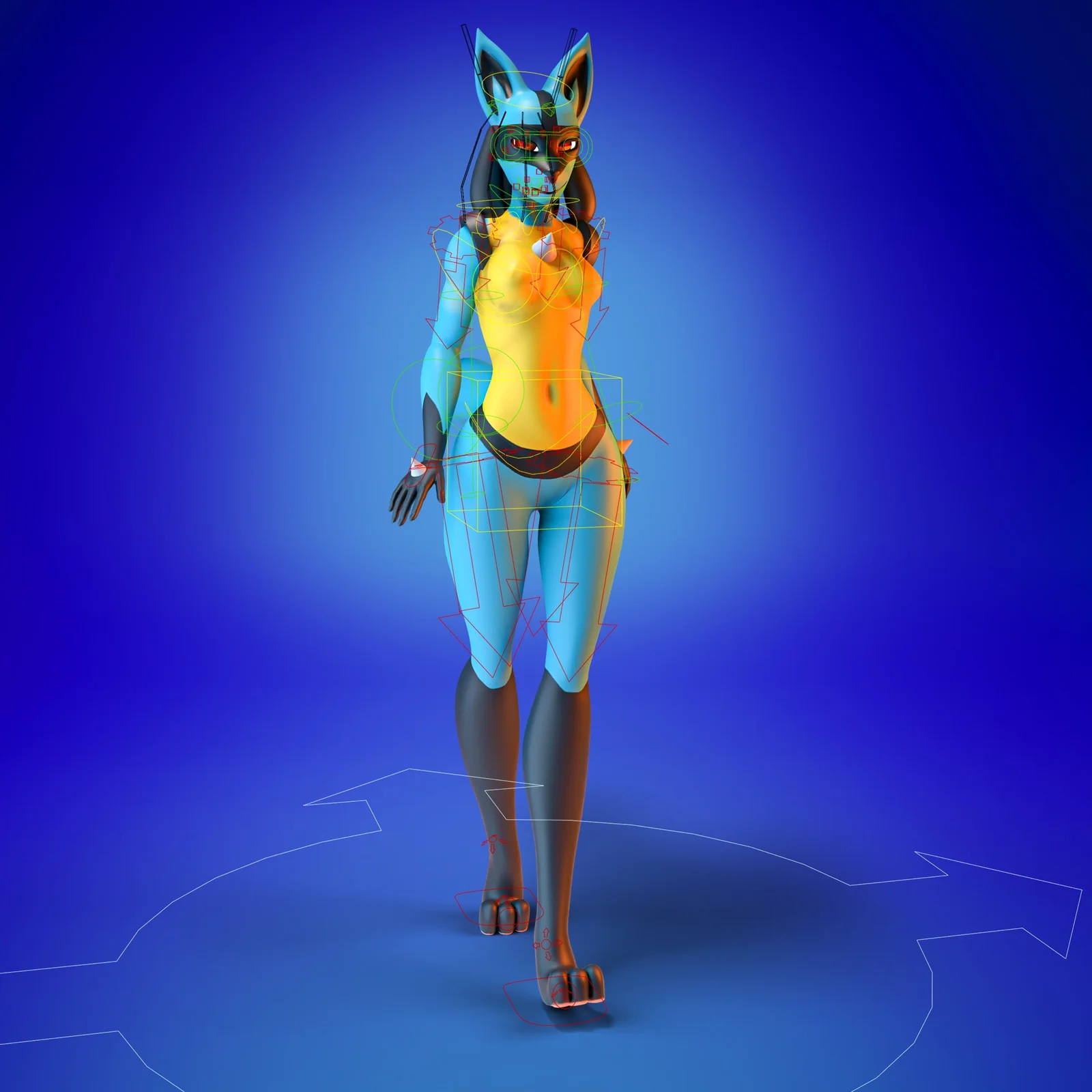 Lucario Female Model screenshot 2