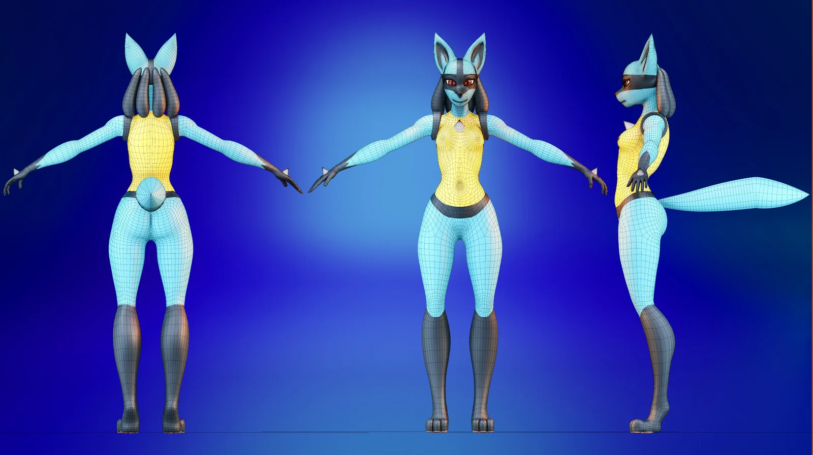 Lucario Female Model screenshot 3