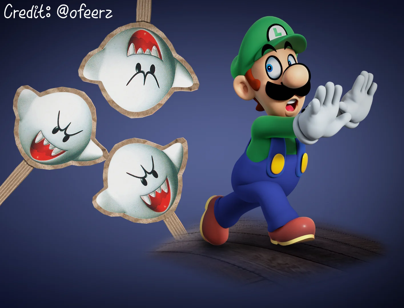 Luigi Model (90s Artwork Style) screenshot 3