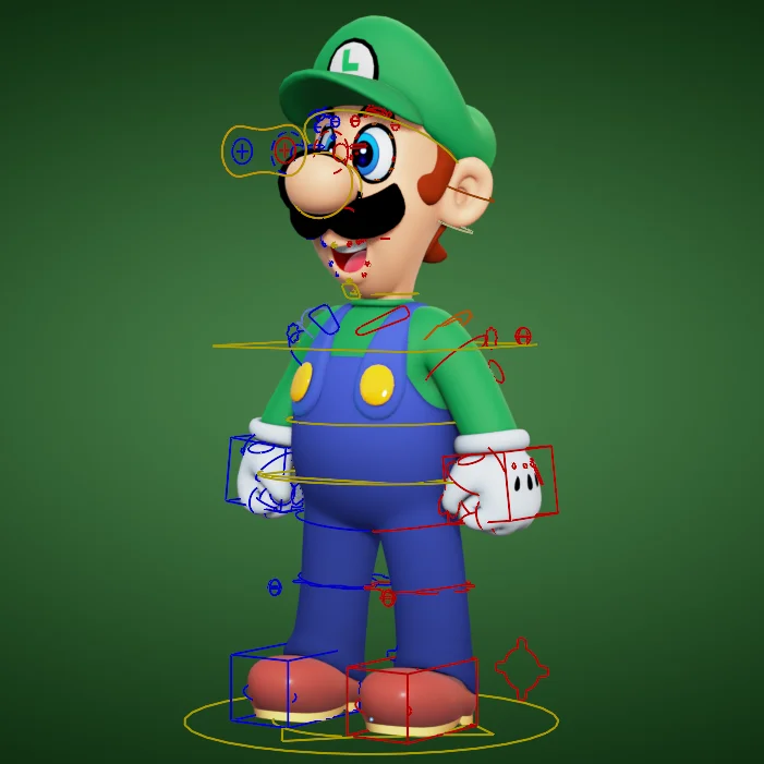 Luigi Model (90s Artwork Style) screenshot 5
