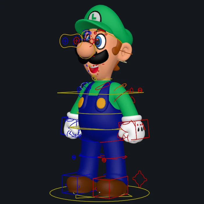 Luigi Model (90s Artwork Style) screenshot 6