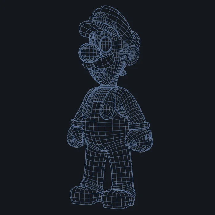 Luigi Model (90s Artwork Style) screenshot 7