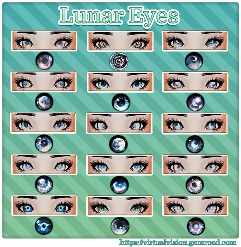 Lunar Eye Pack - Blender textures & materials