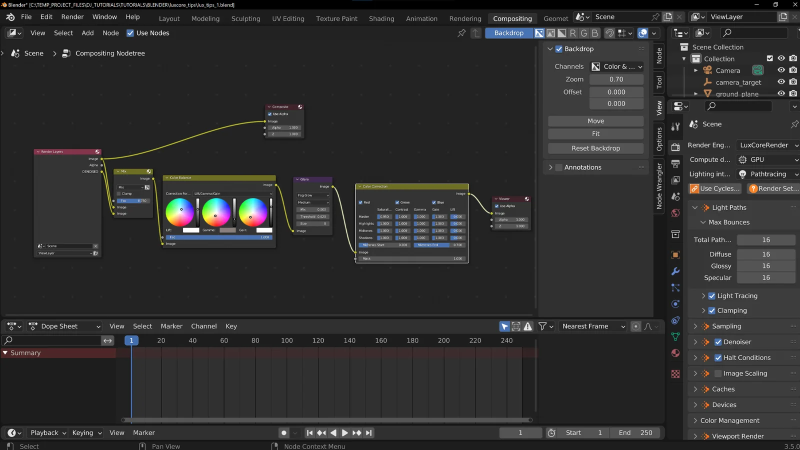 LuxCore Tips Project File screenshot 3