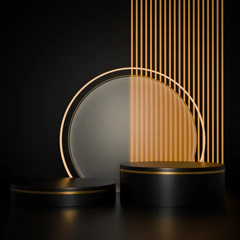 Black And Gold Product Display - Blender scenes
