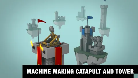 Machine Making: Catapult and Tower - Blender 3d models