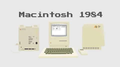Macintosh 1984 - Blender 3d models